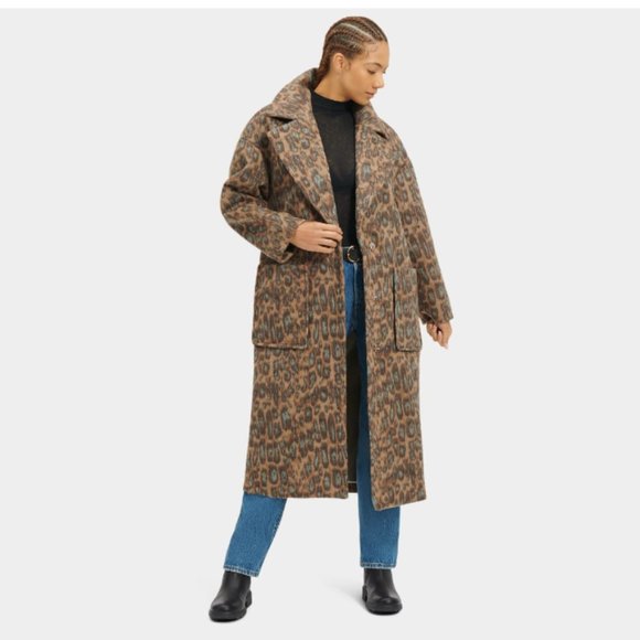UGG Jackets & Blazers - UGG HATTIE Long Oversized Coat Novelty M